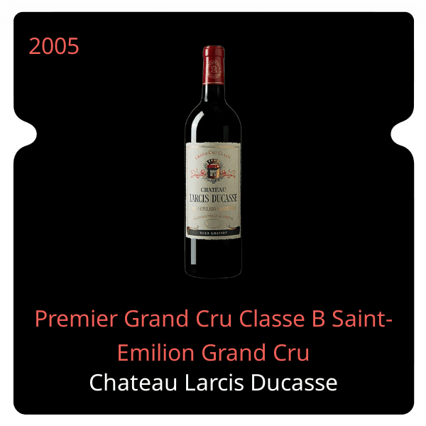 Larcis Ducasse Premier Grand Cru Classe B Saint-Emilion Grand Cru 2005
