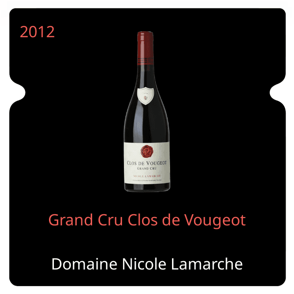 Nicole Lamarche Grand Cru Clos de Vougeot 2012