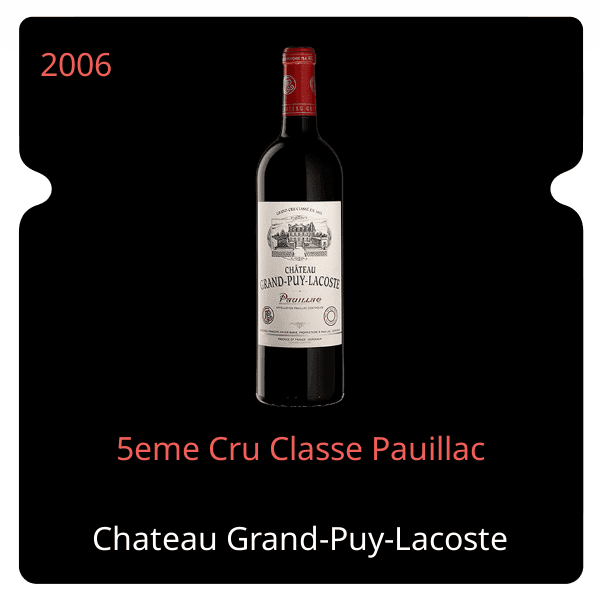 Grand-Puy-Lacoste 5eme Cru Classe Pauillac 2006