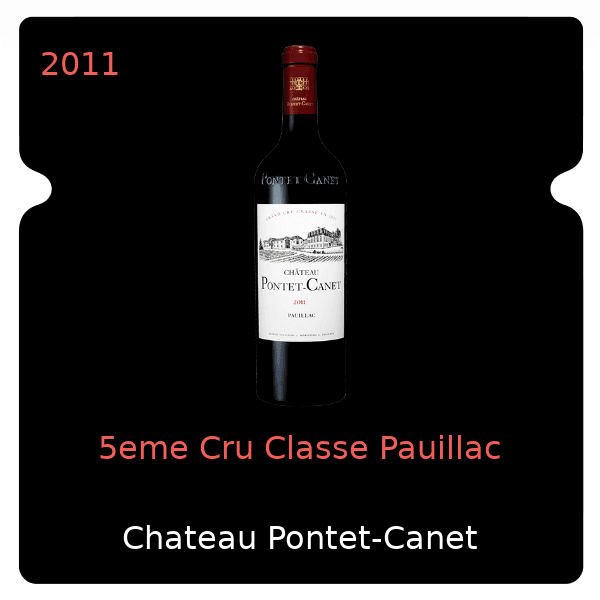 Pontet-Canet 5eme Cru Classe Pauillac 2011