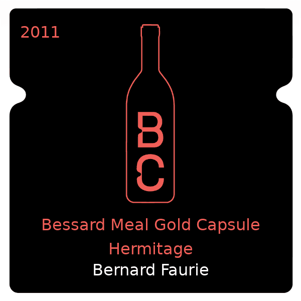 Bernard Gripa Bessard Meal Gold Capsule Hermitage 2011