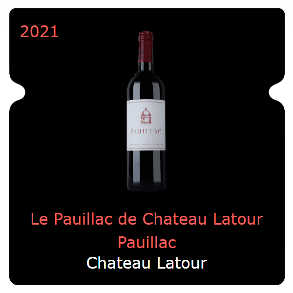 Latour Le Pauillac de Chateau Latour Pauillac 2021
