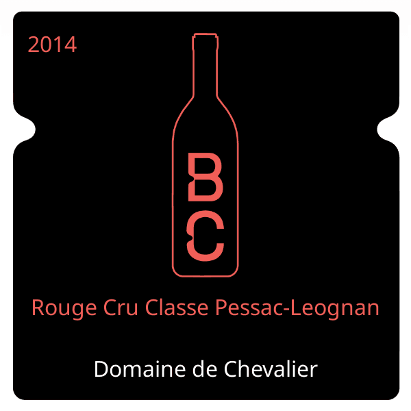Chevalier Rouge Cru Classe Pessac-Leognan 2014