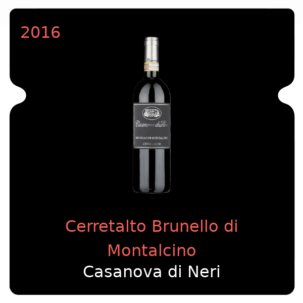 Casanova di Neri Cerretalto Brunello di Montalcino 2016