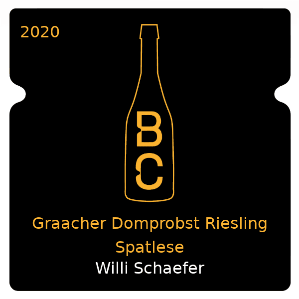 Willi Schaefer Graacher Domprobst Riesling Spatlese 2020