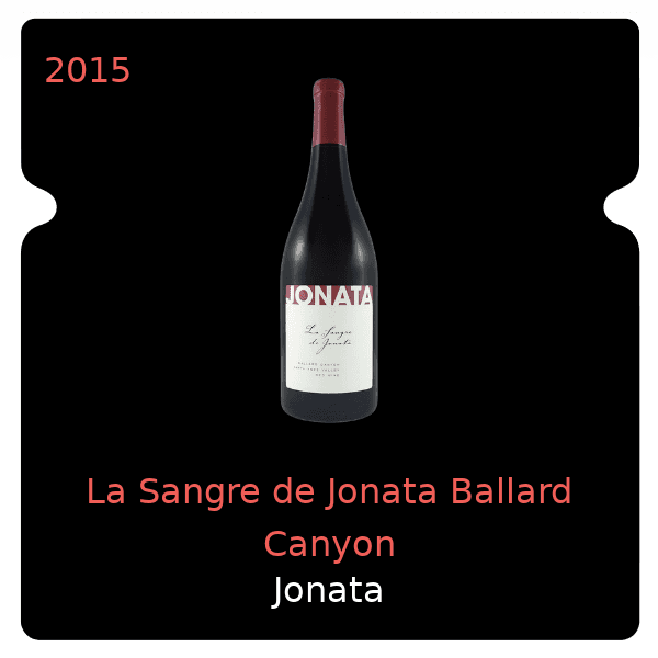 Jonata La Sangre de Jonata Ballard Canyon 2015