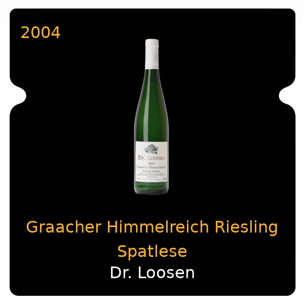 Dr. Loosen Graacher Himmelreich Riesling Spatlese 2004