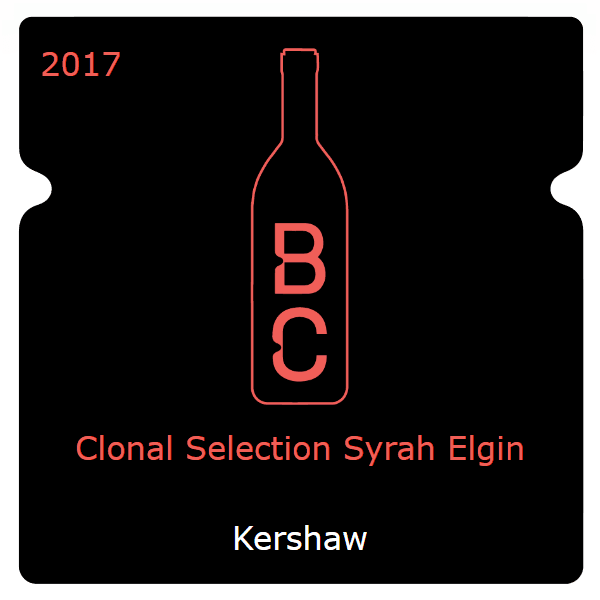 Gaffeliere Clonal Selection Syrah Elgin 2017