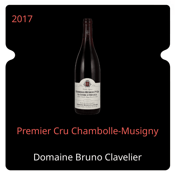 Bruno Clavelier Premier Cru Chambolle-Musigny 2017