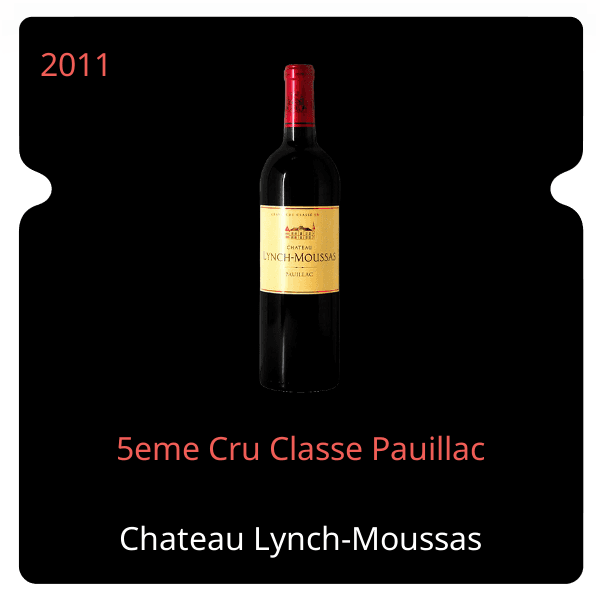 Lynch-Moussas 5eme Cru Classe Pauillac 2011