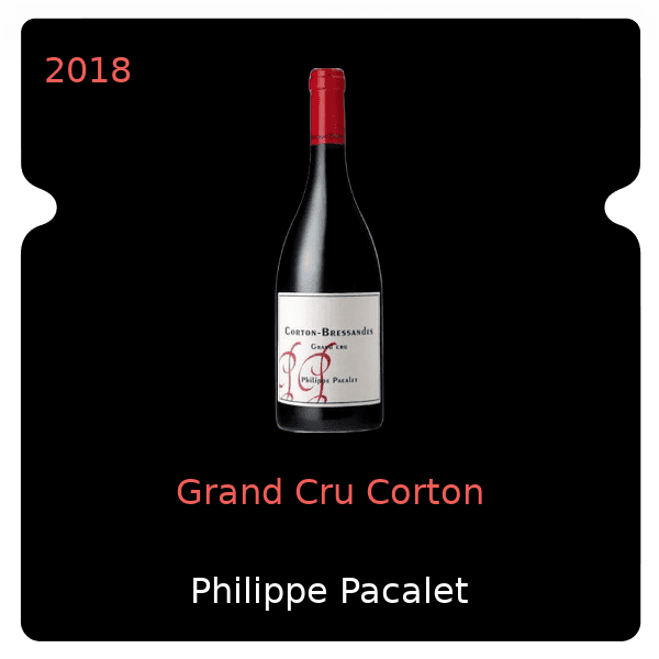 Philippe Pacalet Grand Cru Corton 2018