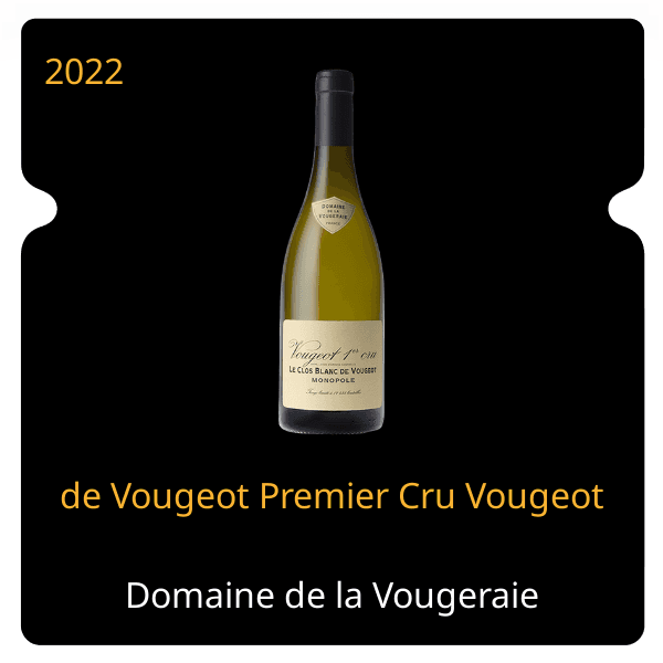 Vougeraie de Vougeot Premier Cru Vougeot 2022