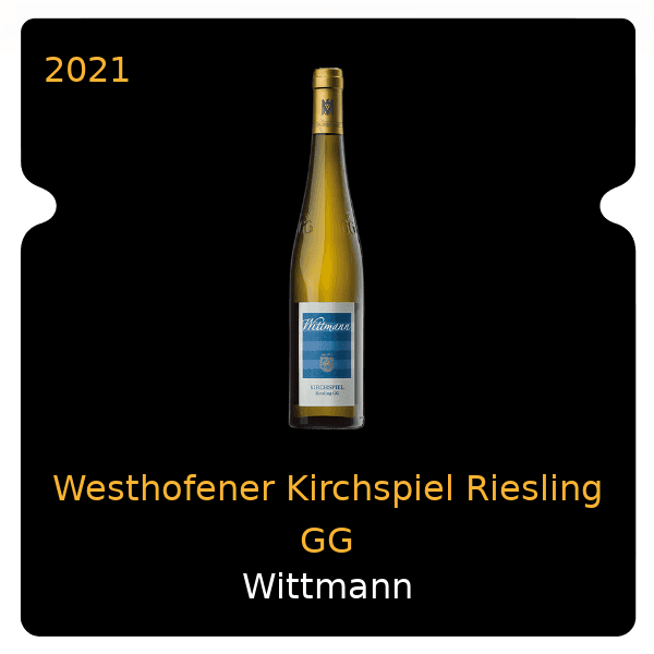 Wittmann Westhofener Kirchspiel Riesling GG 2021