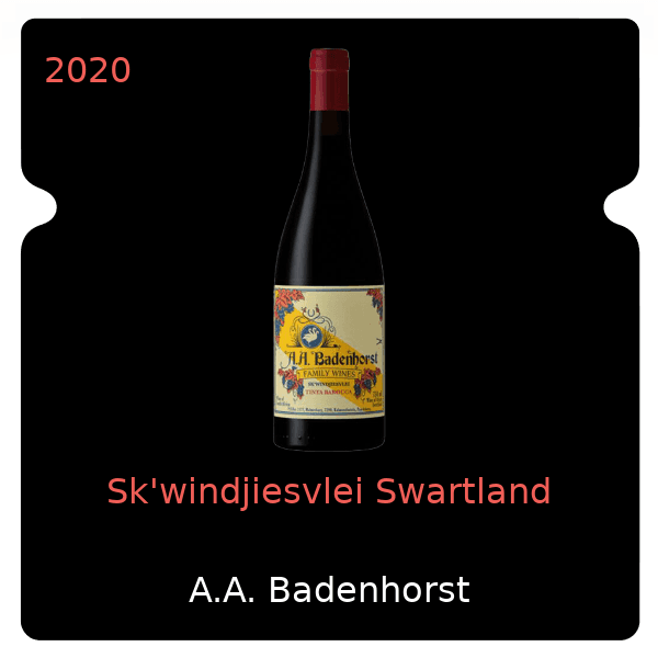 A.A. Badenhorst Sk'windjiesvlei Swartland 2020