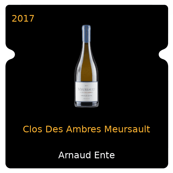Arnaud Ente Clos Des Ambres Meursault 2017