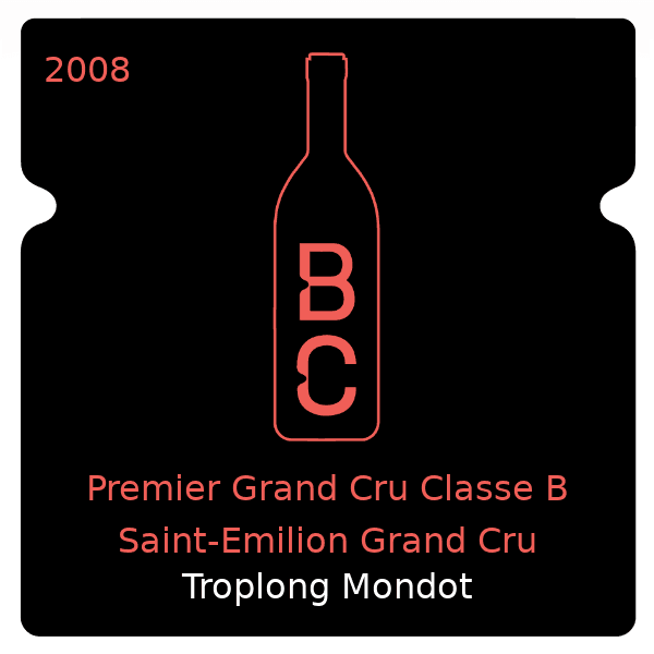 Troplong Mondot Premier Grand Cru Classe B Saint-Emilion Grand Cru 2008