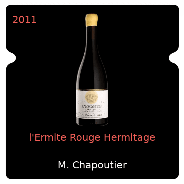 M. Chapoutier l'Ermite Rouge Hermitage 2011