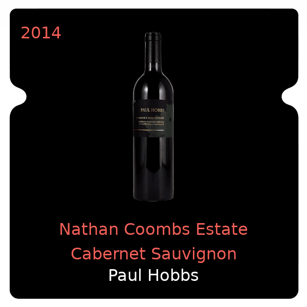 Paul Hobbs Nathan Coombs Estate Cabernet Sauvignon Coombsville 2014