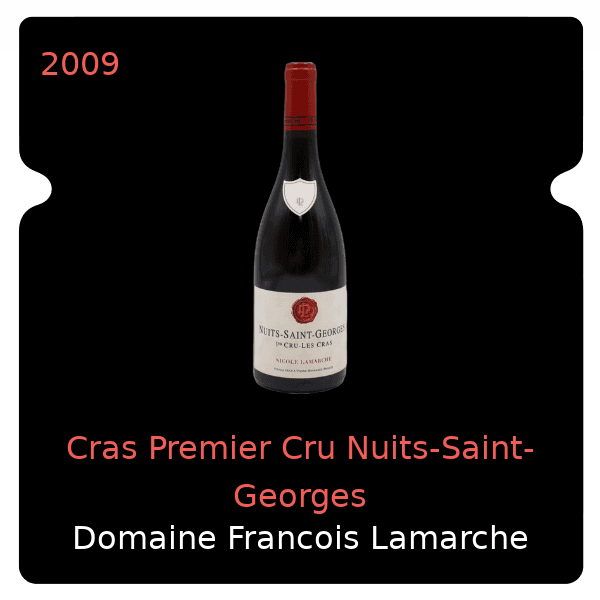 Nicole Lamarche Cras Premier Cru Nuits-Saint-Georges 2009