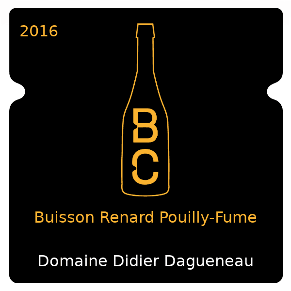 Didier Dagueneau Buisson Renard Pouilly-Fume 2016