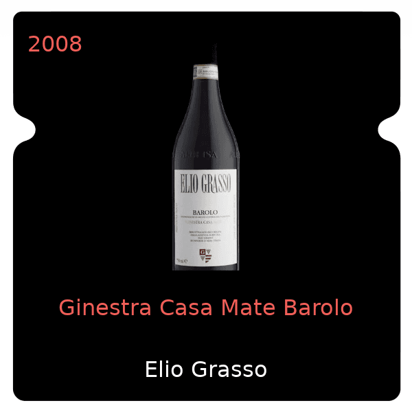 Elio Grasso Ginestra Casa Mate Barolo 2008
