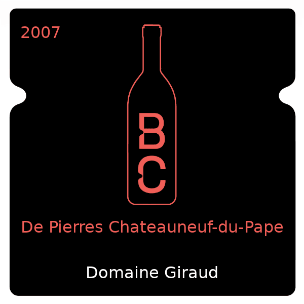 Giraud De Pierres Chateauneuf-du-Pape 2007