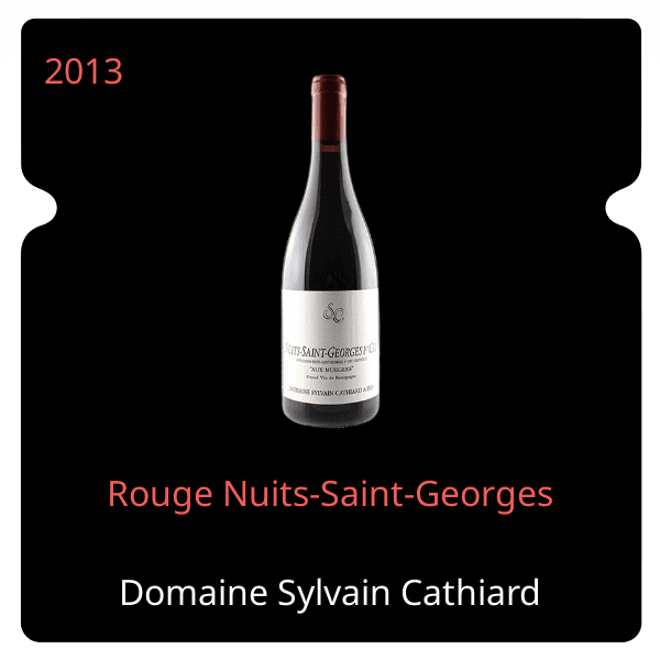 Sylvain Cathiard Rouge Nuits-Saint-Georges 2013