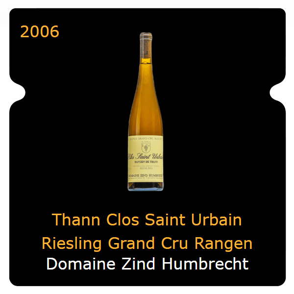 Zind Humbrecht Thann Clos Saint Urbain Riesling Grand Cru Rangen 2006