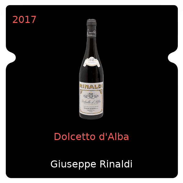 Giuseppe Rinaldi Dolcetto d'Alba 2017