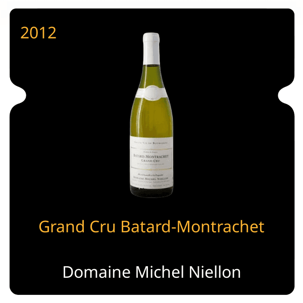 Michel Niellon Grand Cru Batard-Montrachet 2012