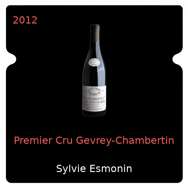 Sylvie Esmonin Premier Cru Gevrey-Chambertin 2012