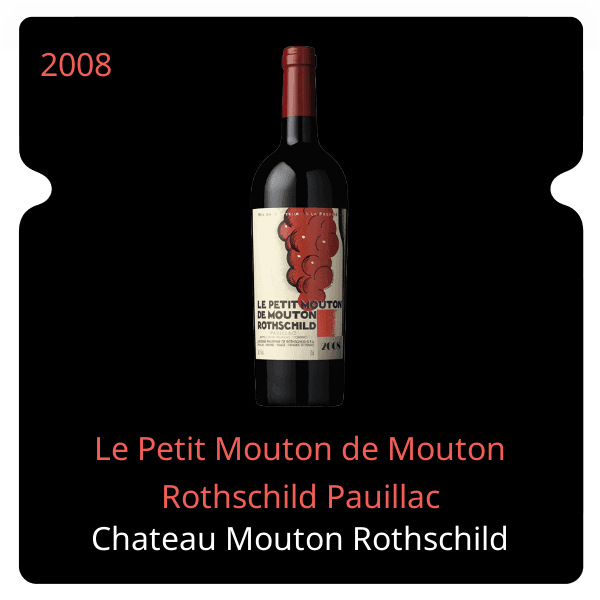 Mouton Rothschild Le Petit Mouton de Mouton Rothschild Pauillac 2008