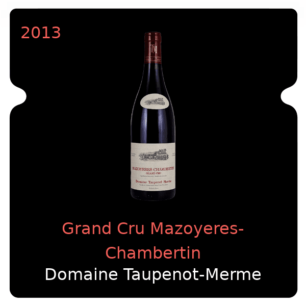 Taupenot Merme Grand Cru Mazoyeres-Chambertin 2013