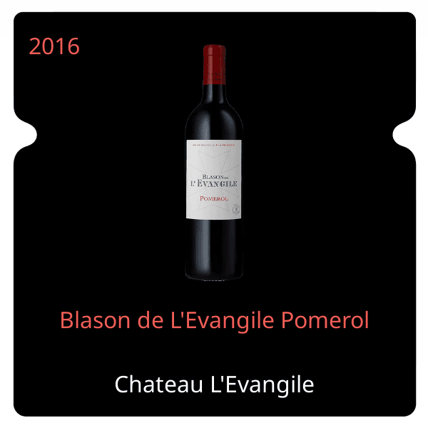 L'Evangile Blason de L'Evangile Pomerol 2016
