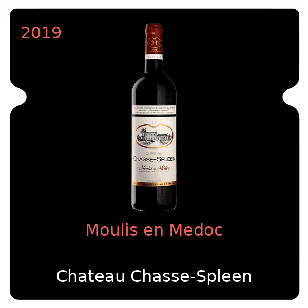 Chasse-Spleen Moulis en Medoc 2019