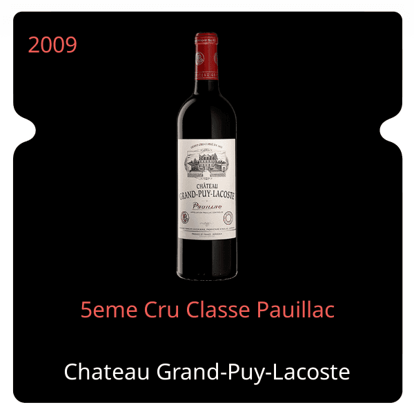 Grand-Puy-Lacoste 5eme Cru Classe Pauillac 2009