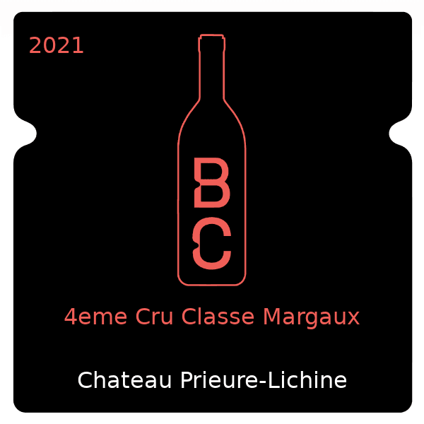 Prieure-Lichine 4eme Cru Classe Margaux 2021