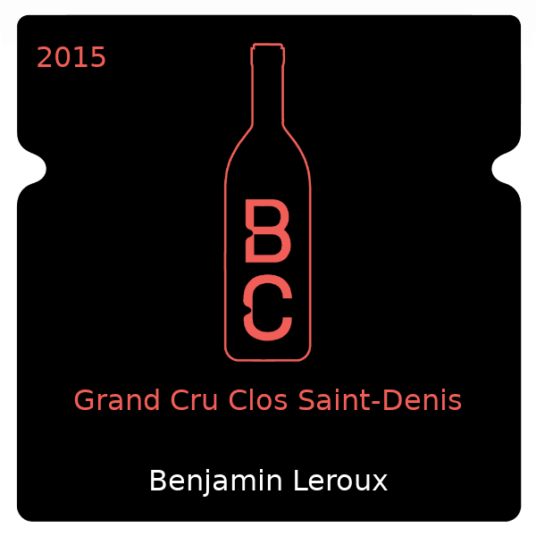 Benjamin Leroux Grand Cru Clos Saint-Denis 2015