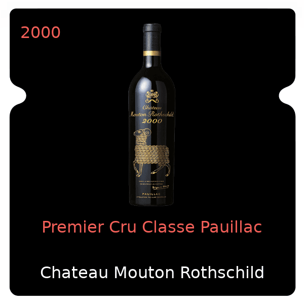 Mouton Rothschild Premier Cru Classe Pauillac 2000