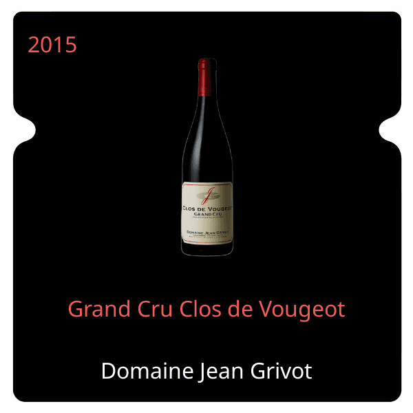Jean Grivot Grand Cru Clos de Vougeot 2015