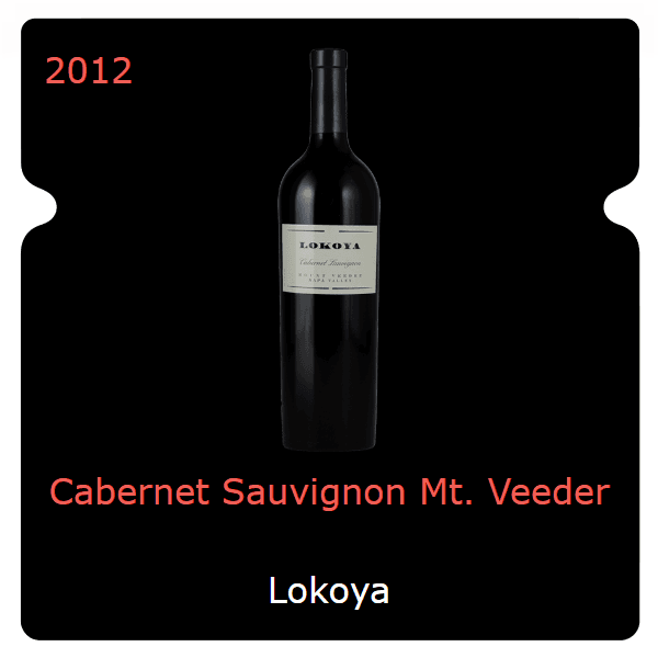 Lokoya Cabernet Sauvignon Mt. Veeder 2012