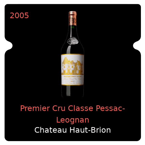 Haut-Brion Premier Cru Classe Pessac-Leognan 2005