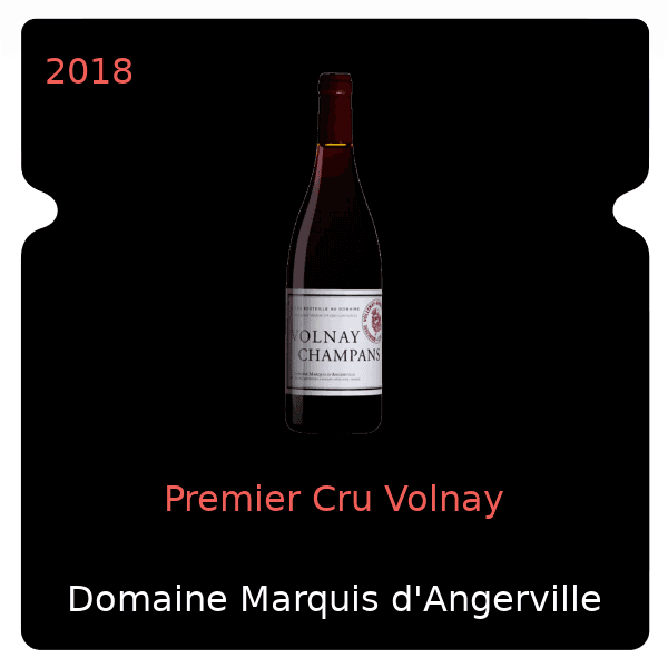Marquis d'Angerville Premier Cru Volnay 2018