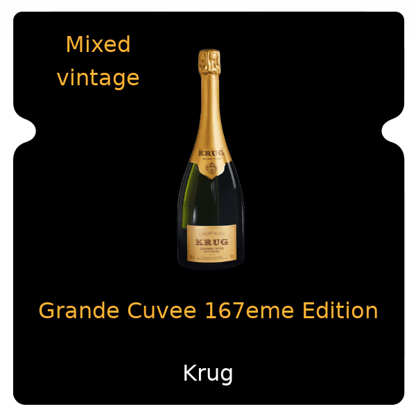Krug Grande Cuvee 167eme Edition Mixed Vintage