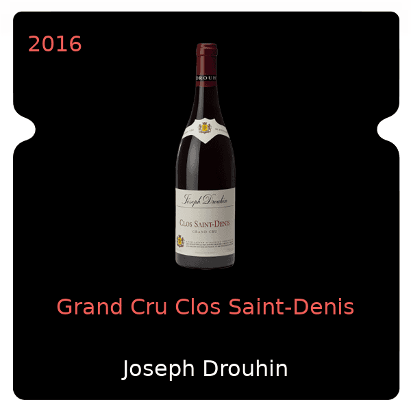 Joseph Drouhin Grand Cru Clos Saint-Denis 2016