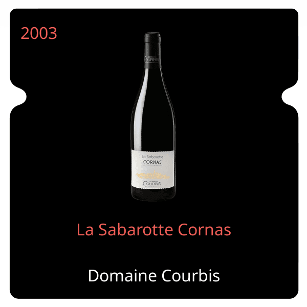 Courbis La Sabarotte Cornas 2003