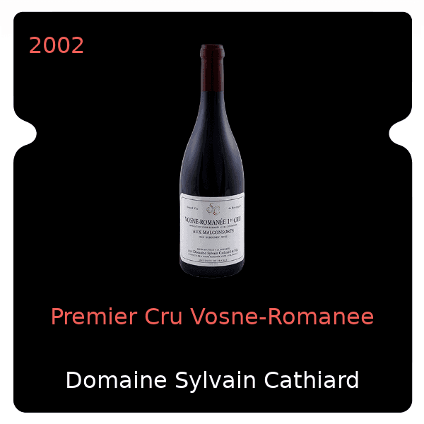 Sylvain Cathiard Premier Cru Vosne-Romanee 2002