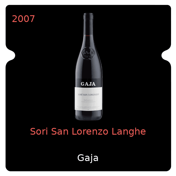 Gaja Sori San Lorenzo Langhe 2007