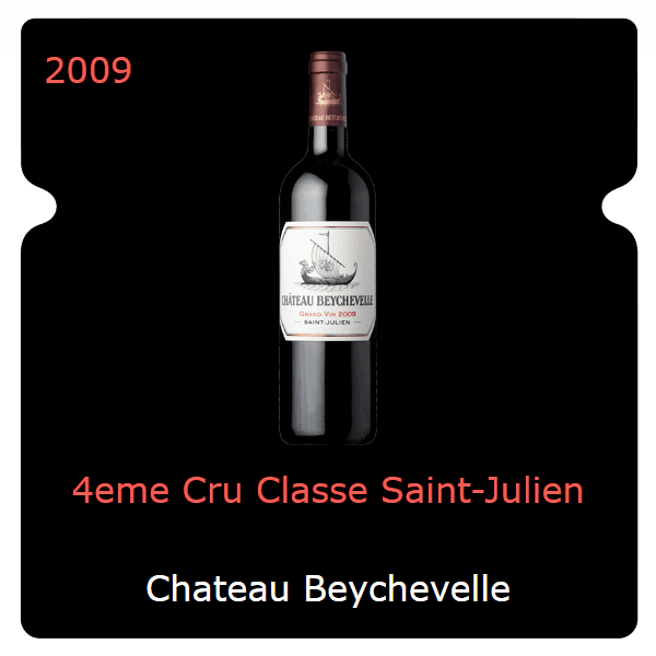 Beychevelle 4eme Cru Classe Saint-Julien 2009