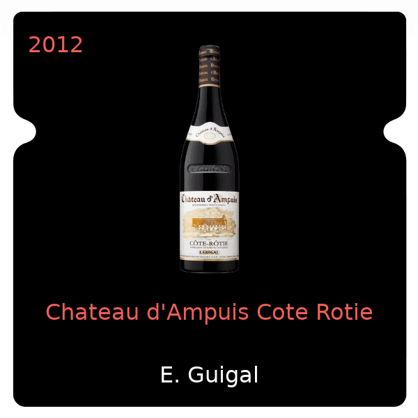 E. Guigal Chateau d'Ampuis Cote Rotie 2012